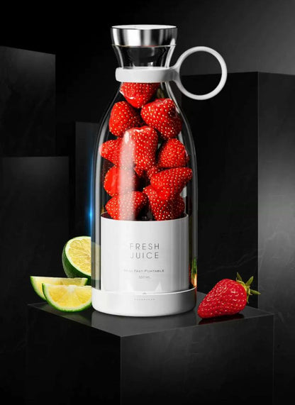 "Blend Anywhere, Anytime! 🍓⚡ USB-Charged Portable Blender"